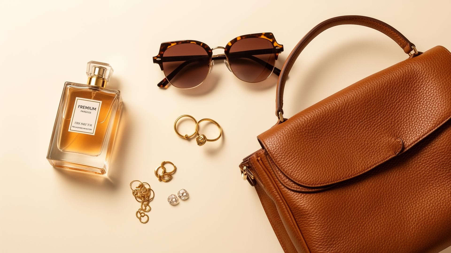 Premium product photography flat lay
